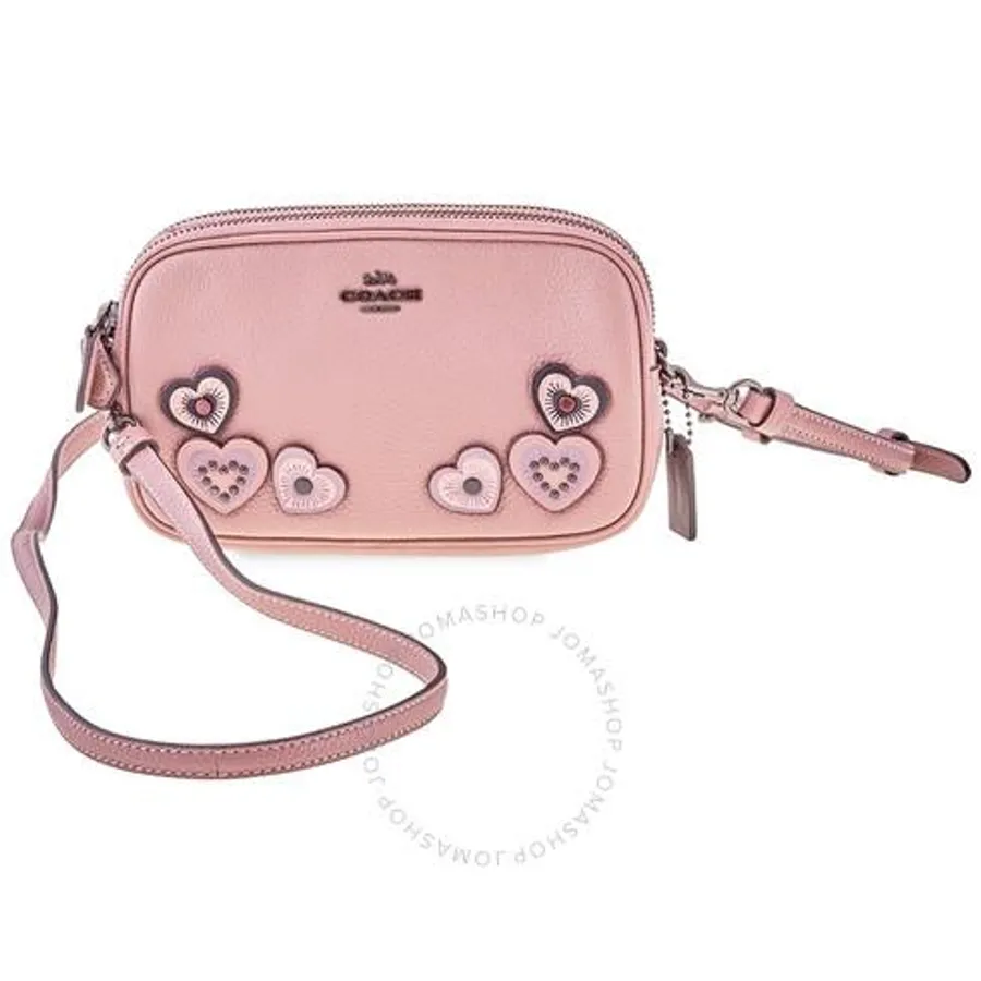Order Túi Đeo Chéo Coach Ladies Dusty Pink Heart Crossbody Bag Màu Hồng Coach Đặt mua hàng